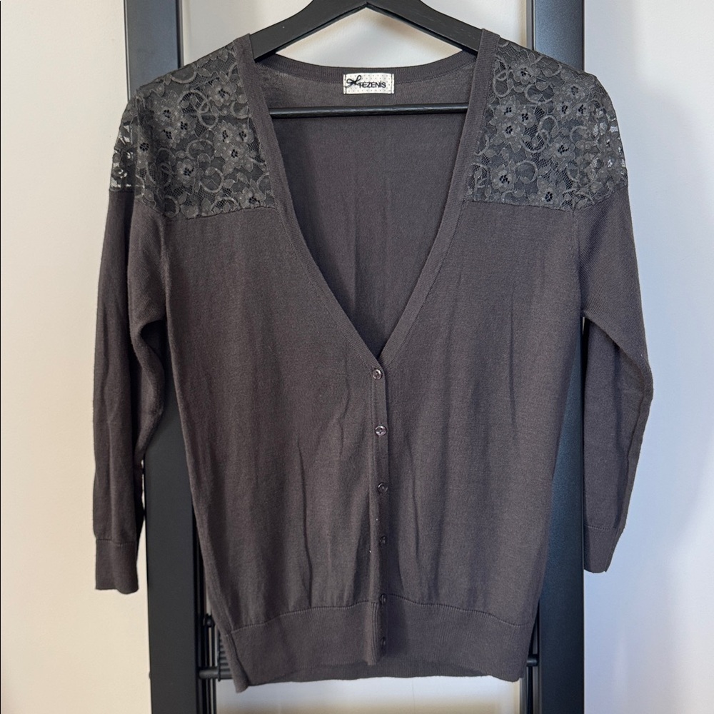 Tezenis Cardigan with Lace Accents